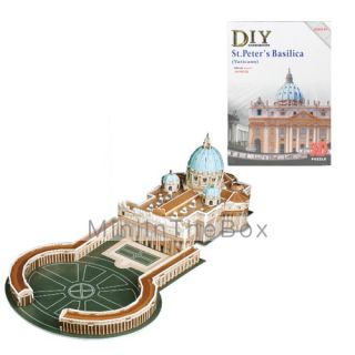 EUR € 10.75   Vaticano st. Peterskyrkan 3d diy pussel, Gratis frakt