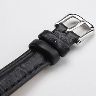 USD $ 3.49   Unisex Genuine Leather Watch Strap 12MM(Black),