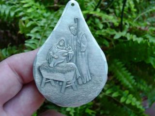 IMMANUEL NATIVITY   1994 Wendell August Forge   Christmas ornament