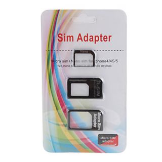 USD $ 2.19   Micro Sim and Nano Sim Adapter for iPhone 4 ,iPhone 4S