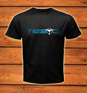 DJ Tiesto Trance Logos Black T Shirt Tee Size s 2XL