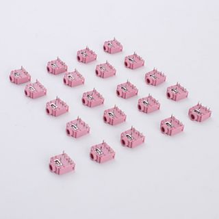  Jack Socket (Pink, 20 Pieces a pack), Gadgets