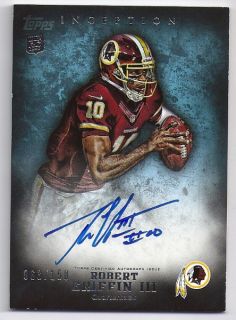 2012 Topps Inception Blue 120 Robert Griffin III AU Auto 150