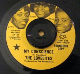  45 The Lovelites My Conscience Man in My Life on Lovelite DJ