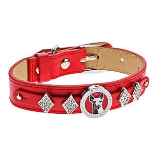 USD $ 8.39   Adjustable Rhinestone Diamond Style Collar for Dogs (Neck
