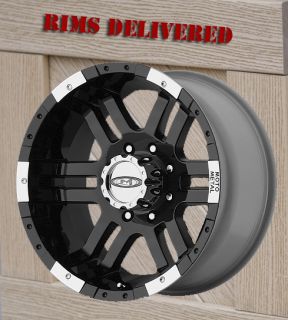 16 inch Black Wheels Rim Moto Metal 951 Ford F250 F 350 8 Lug Trucks