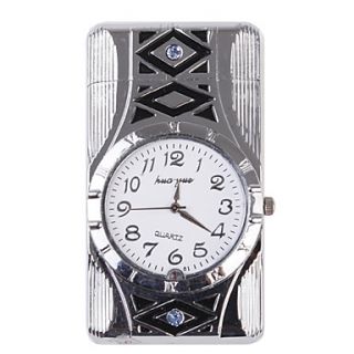 USD $ 5.69   H 26 Watch Shape With Rotating Lights Metal Gas Lighter