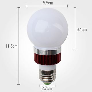 EUR € 6.89   e27 3w 270Lm 3000 3500K warm wit rood deksel geleid bal