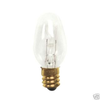 3pcs 7W Incandescent C7 Clear Candelabra E12 Light Bulb