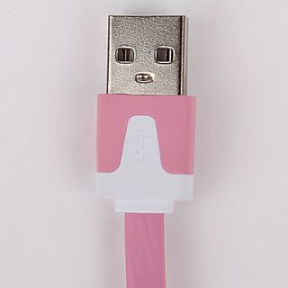 Unique Fraverig Flad Apple 30 Pin til USB Sync og oplade kabel til