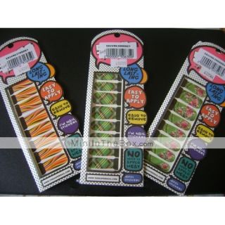 EUR € 1.28   12st nail art folie armor wraps patch stickers geel