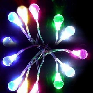 6m 3w 32 led kleurrijke licht water druppelvormige snaar fee lamp (110
