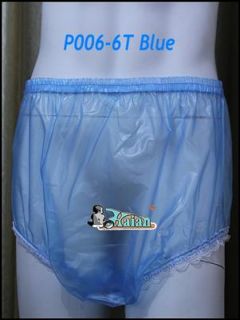 pcs of ADULT BABY incontinence PLASTIC PANTS with lace P006 6T Size