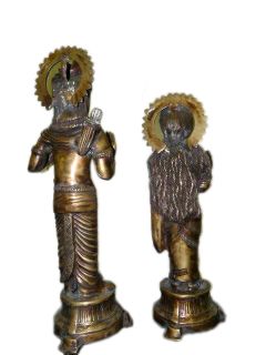 RAM and Sita India God Hindu Brass Statue 24 Inch