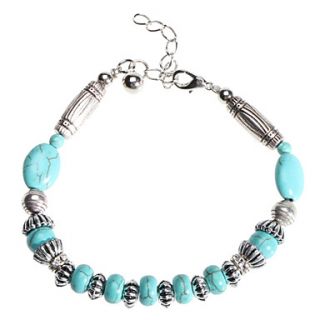 EUR € 2.38   Rotonda Pearl Shape Bracciale turchese, Gadget a