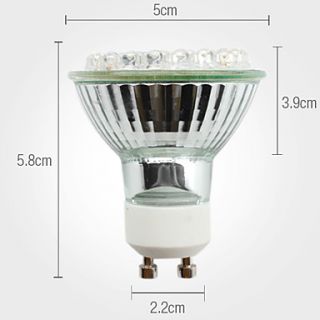 EUR € 4.59   gu10 2w 38 led 120lm naturale bulbo bianco Spot LED