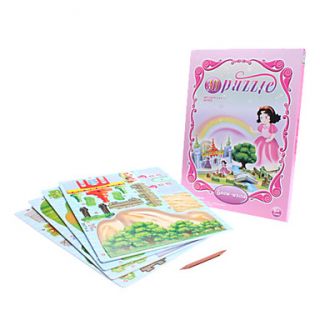 DIY Paper Fairy Tale 3D Puzzle Snow White (42pcs, difficulty 3 of 5