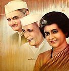 Jawaharlal Nehru Indira Gandhi Nikita Khrushchev Photo