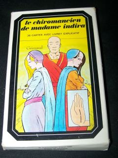   CARDS Vintage FRANCE Old Madame Indira French Grimaud Chiromancien