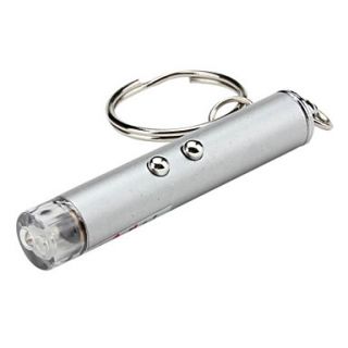 USD $ 1.89   2 in 1 Mini 2 Mode White Light Flashlight Keychain and