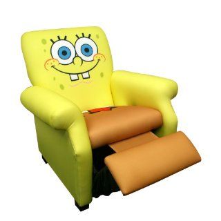  Square Pants Kids Room Deluxe Recliner Chair Chaise Lounge New