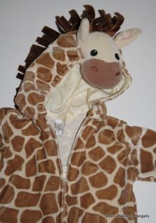 MINIWEAR Baby Giraffe Halloween Costume Size 6 9 Months Zip Front