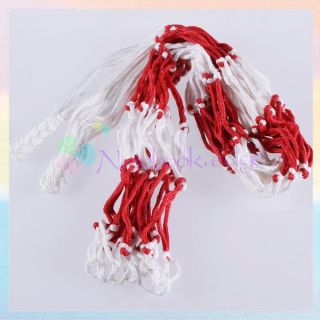 White Red Ball Carry Net Bag Carrier Volleyball Basketball Football