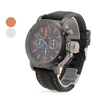 USD $ 8.49   Mens Stylish Silicone Style Analog Quartz Wrist Watch