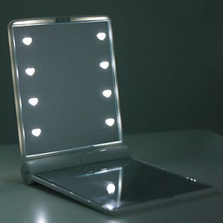 USD $ 11.49   Cosmetic Make Up Compact Portable Mirror with 8 LED