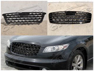 03 05 Infiniti FX35 FX45 New ABS Glossy Black Grill Grille