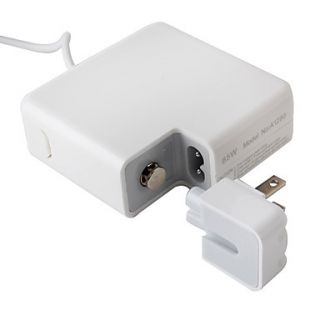 USD $ 47.49   85W Adapter and US Plug for Macbook Air Pro (White