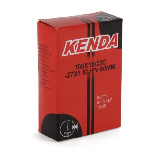 KENDA 700X23/25 BICYCLE INNER TUBE W/ 60MM STEM REAL KENDA TUBE W/BOX