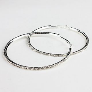 USD $ 4.49   Big Circle Rhinestone Fully Jewelled Earring,