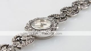 USD $ 9.49   Aphrodite   Silver Sunflower Women Bracelet Watch,