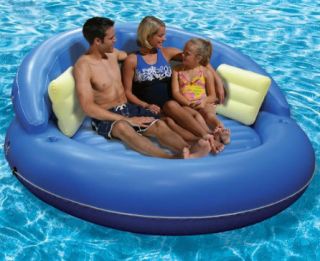 Inflatable Lake Floating Pool Island Raft Mattress Seat