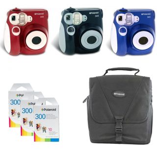 Polaroid 300 Instant Camera Pic 300 with 30 Pack of PIF 300 Film Paper