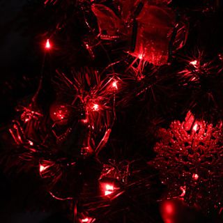 5M 50 LED Red Copper Wire String Fairy Light with AC Adapter Set (100