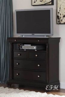 New Inglewood Deep Cherry Wood TV Chest Console Cabinet