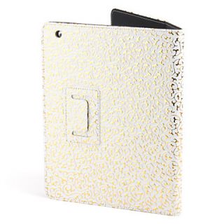 USD $ 16.83   Gold Flower Pattern Leather Case with Stand for iPad 2