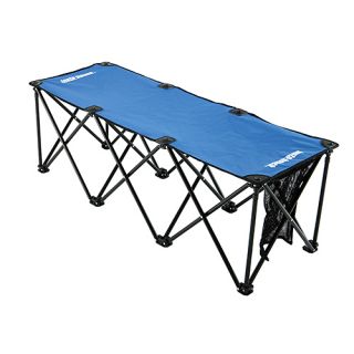 Insta Bench 3 Seater Portable Folding Sports Bench and Carry Bag Royal