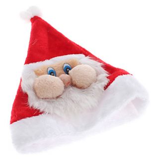 USD $ 4.49   Plush Christmas Santa Claus Red Hat for Adults (54cm