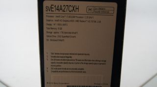  SVE14A27CXH 14 Touch Screen Intel i7 Laptop 8GB RAM 1TB HDD