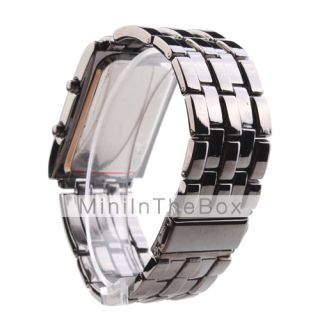 USD $ 21.99   Couple Style Double Row Arrayed LED Wrist Watches (Mens