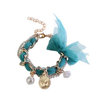 EUR € 2.57   Chiffon bowknot Pearl Lichtmetalen Armband, Gratis