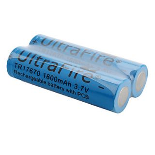 EUR € 8.55   Ultrafire tr 17670 3.7v 1800mAh oplaadbare li ion