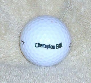 Champion Hill Golf Course Golf Ball Great for Any Collection