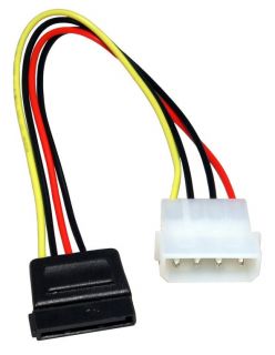 New ATX 4 Pin Molex SATA Internal Power Adapter Cable for Desktop
