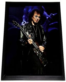 Tony Iommi Black Sabbath Live Gibson SG Framed Portrait