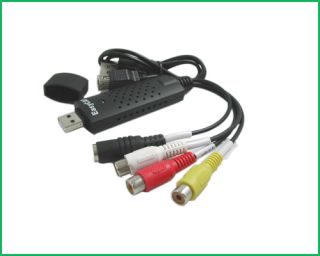 USB 2 0 Audio Video AV A V Capture Adapter TV DVD to PC