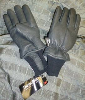 Insulated Cold Weather Military GI Gloves Winter Thinsulate Black Mens